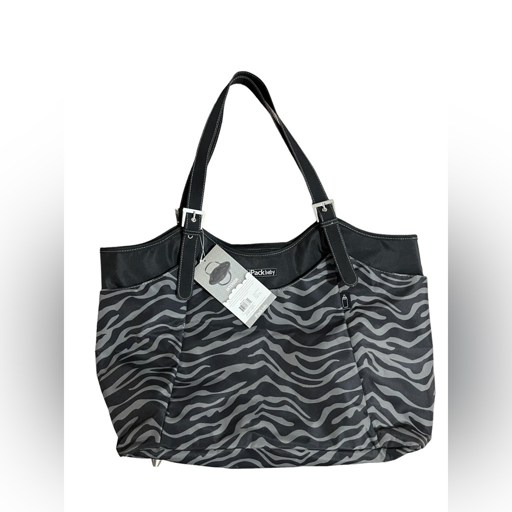 IPACK BABY zebra fashion diaper bag, new and unused